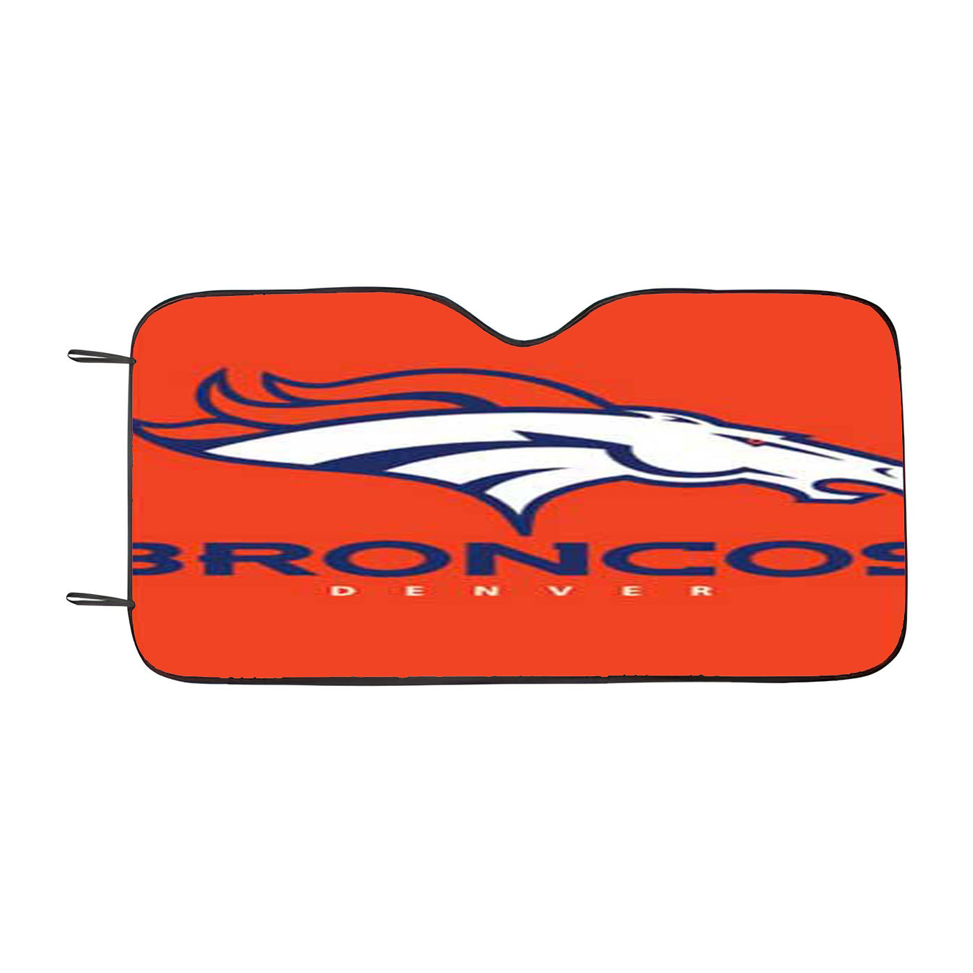 Denver Broncos Logo Stripes Car Auto Sun Shade Windshield Cover
