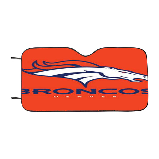 Denver Broncos Logo Stripes Car Auto Sun Shade Windshield Cover
