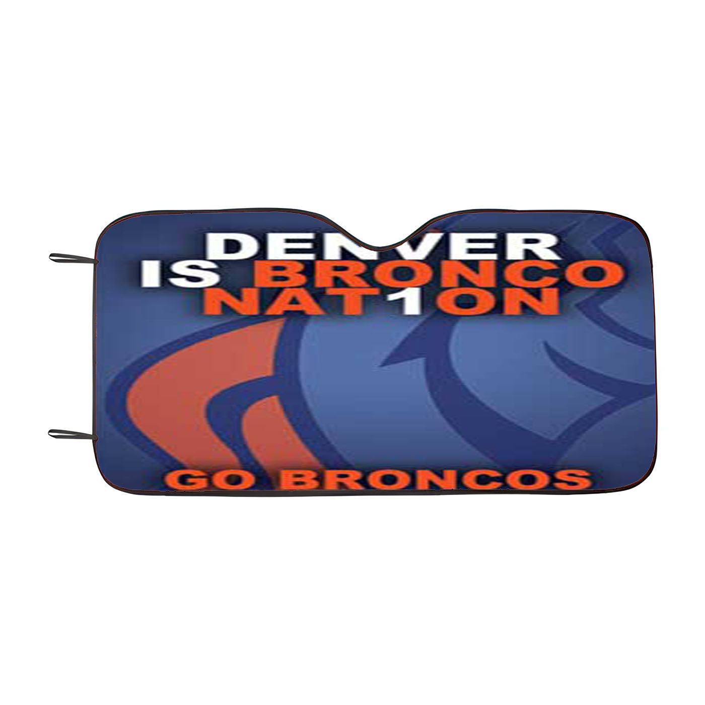 Denver Broncos Nfl 9 Car Auto Sun Shade Windshield Cover