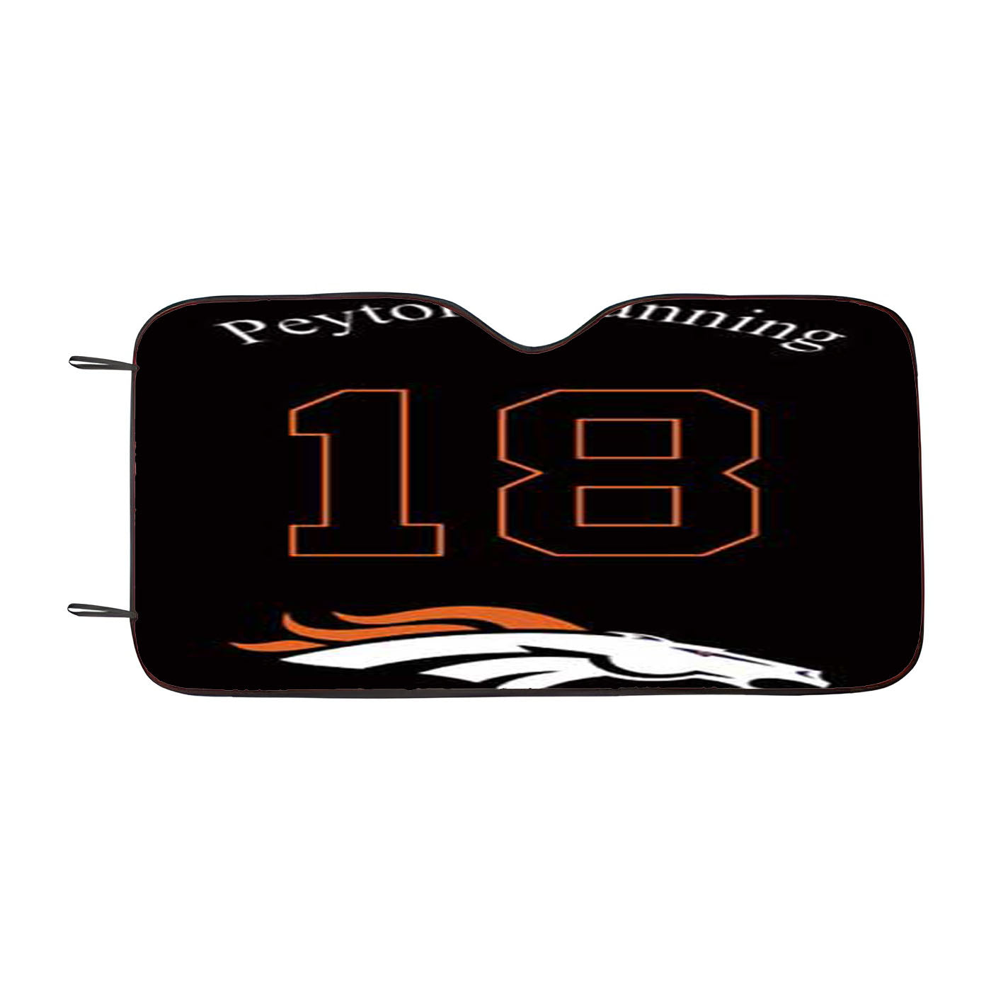 Denver Broncos Peace Love Car Auto Sun Shade Windshield Cover