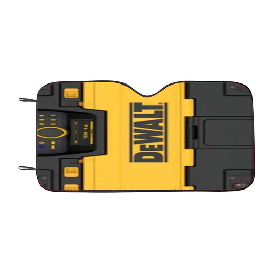 Dewalt Guaranteed Tough Logo Car Auto Sun Shade Windshield Cover