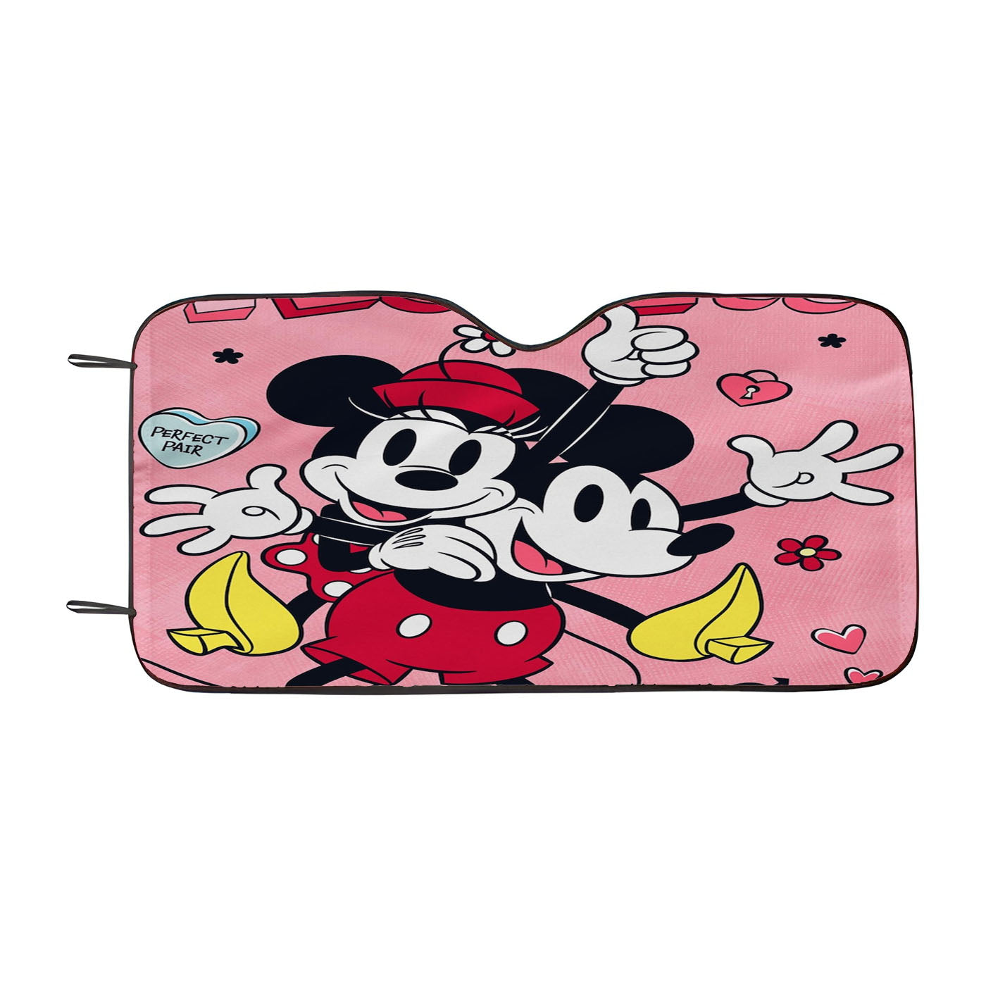 Disney I Love Us Mickey And Minnie Car Auto Sun Shade Windshield Cover