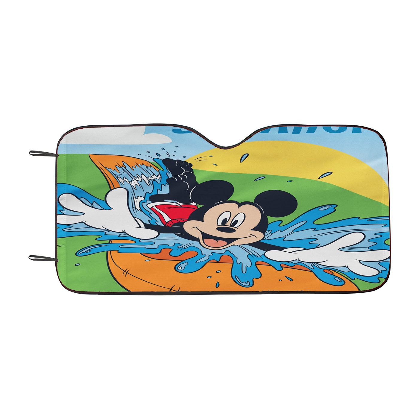Disney Make A Splash Mickey Car Auto Sun Shade Windshield Cover