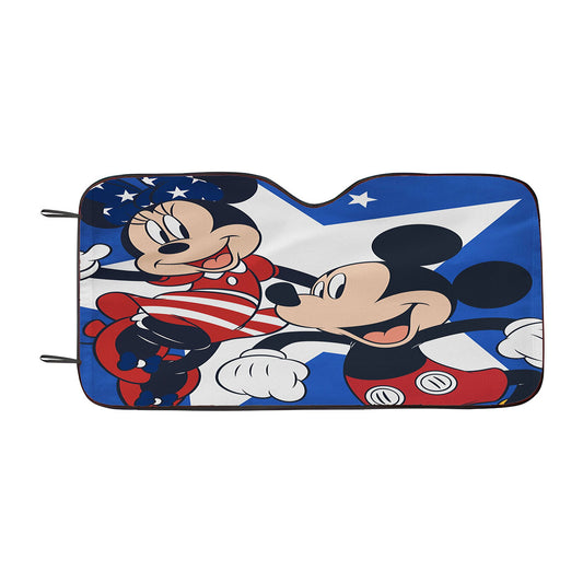 Disney Mickey And Minnie Usa Welcome Car Auto Sun Shade Windshield Cover