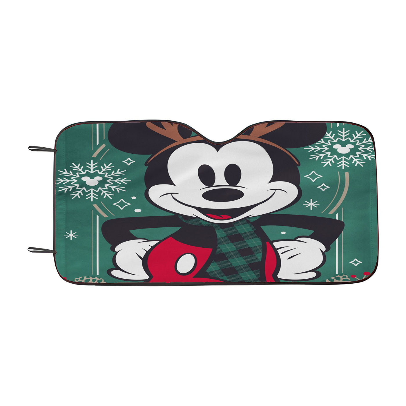 Disney Reindeer Holiday Mickey Car Auto Sun Shade Windshield Cover
