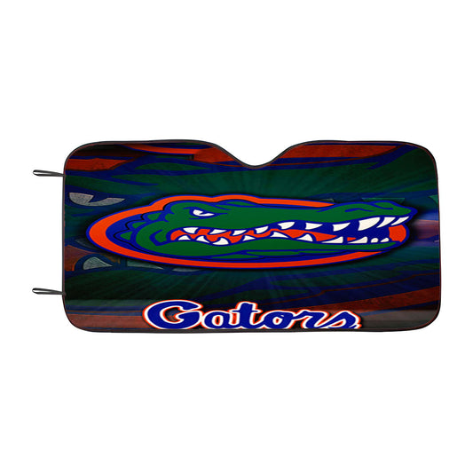 Florida Gators Logo On Blue Fade Car Auto Sun Shade Windshield Cover