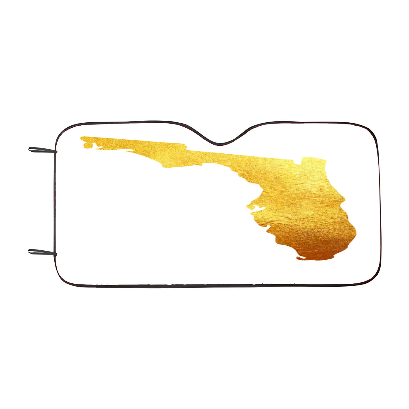 Florida Golden State Map Car Auto Sun Shade Windshield Cover