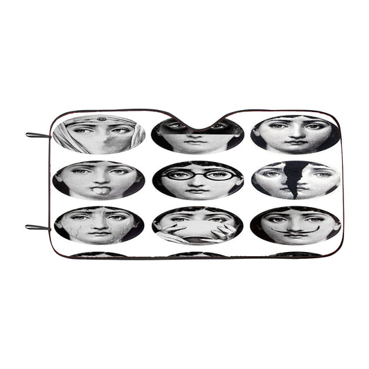 Fornasetti Face Car Auto Sun Shade Windshield Cover