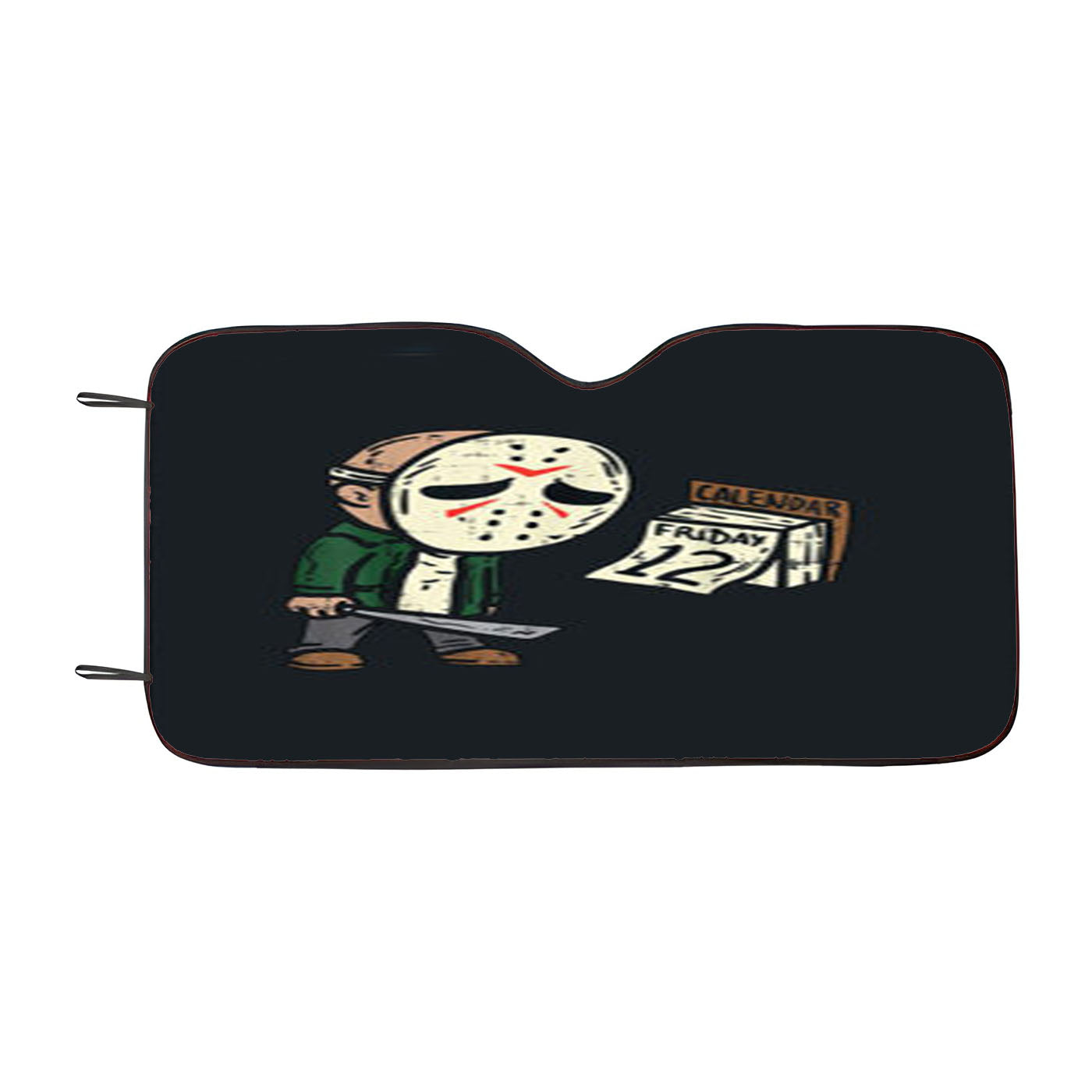 Friday 12Th Halloween Car Auto Sun Shade Windshield Cover
