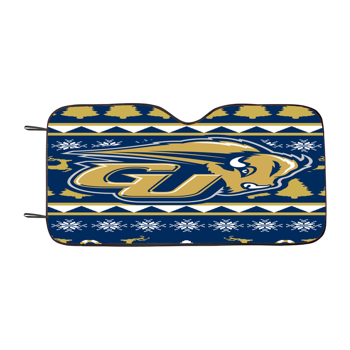 Gallaudet University Christmas Sweater Car Auto Sun Shade Windshield Cover