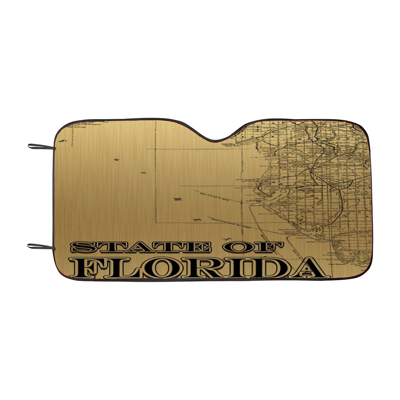 Golden State Of Florida Car Auto Sun Shade Windshield Cover