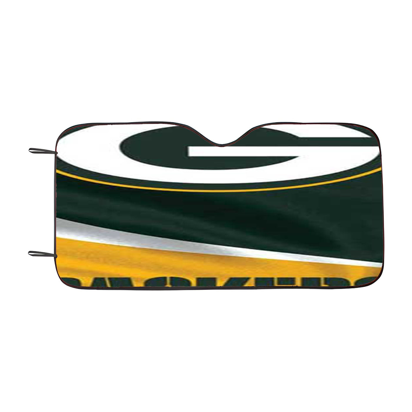 Green Bay Packers Emblem Logo States Map Art Wallpaper Car Auto Sun Shade Windshield Cover