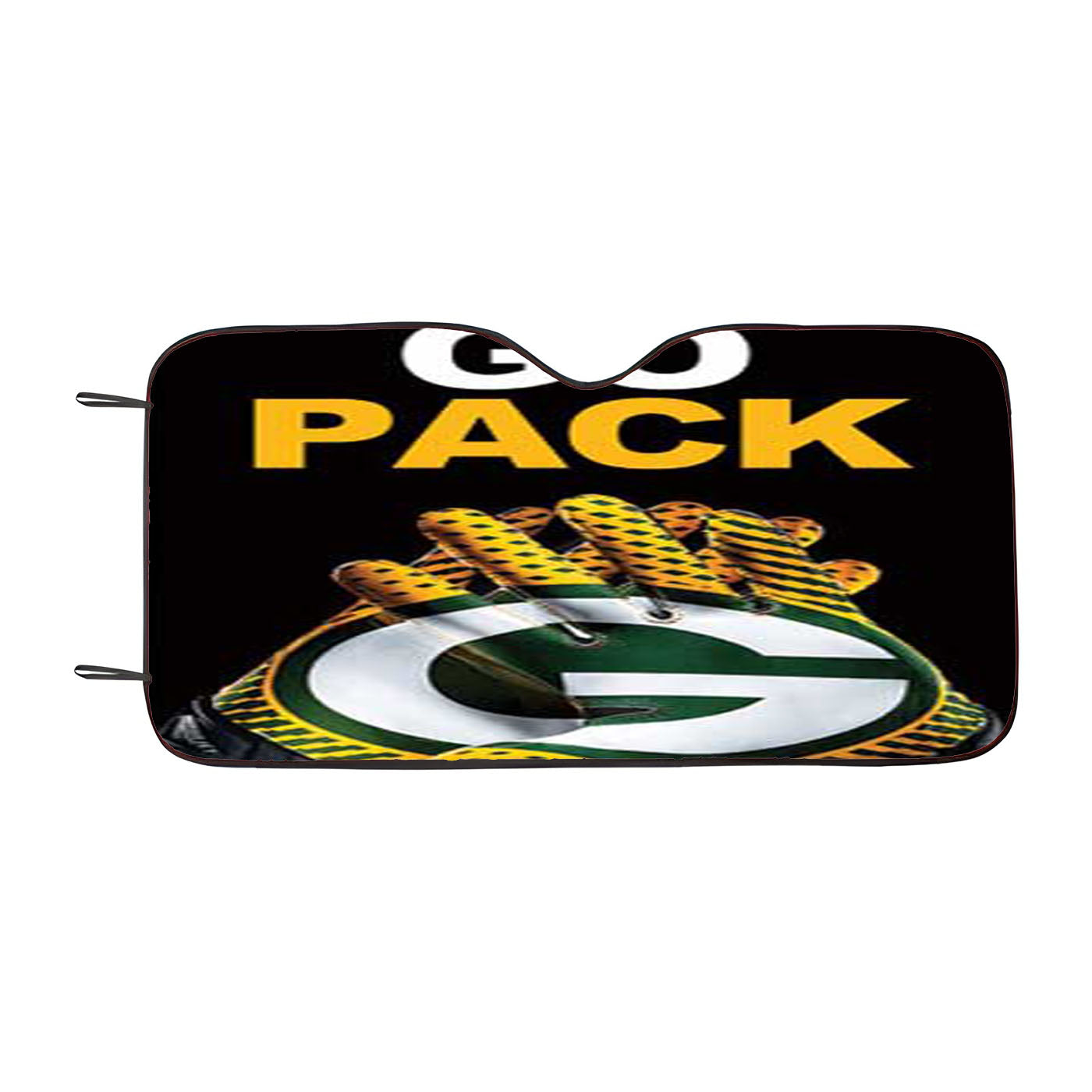 Green Bay Packers Helmet Abstract Art Car Auto Sun Shade Windshield Cover