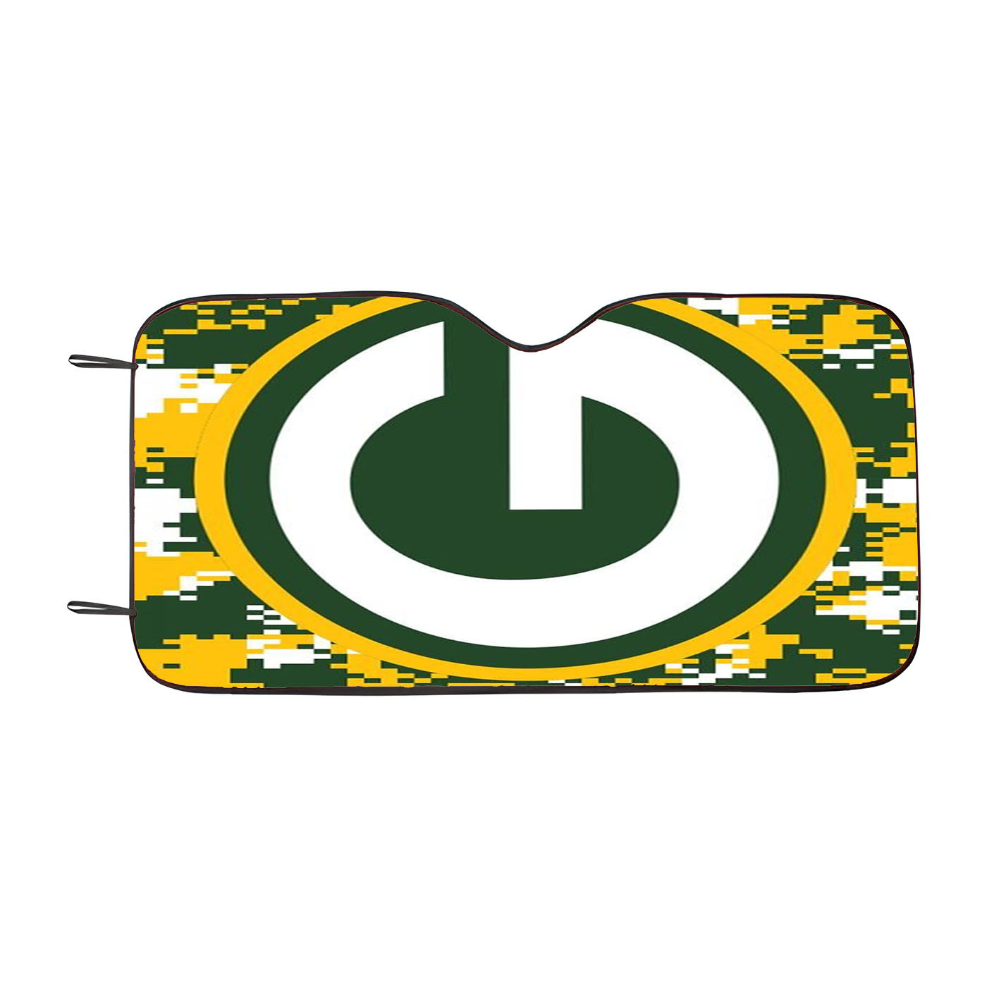 Green Bay Packers Raised Letters Car Auto Sun Shade Windshield Cover