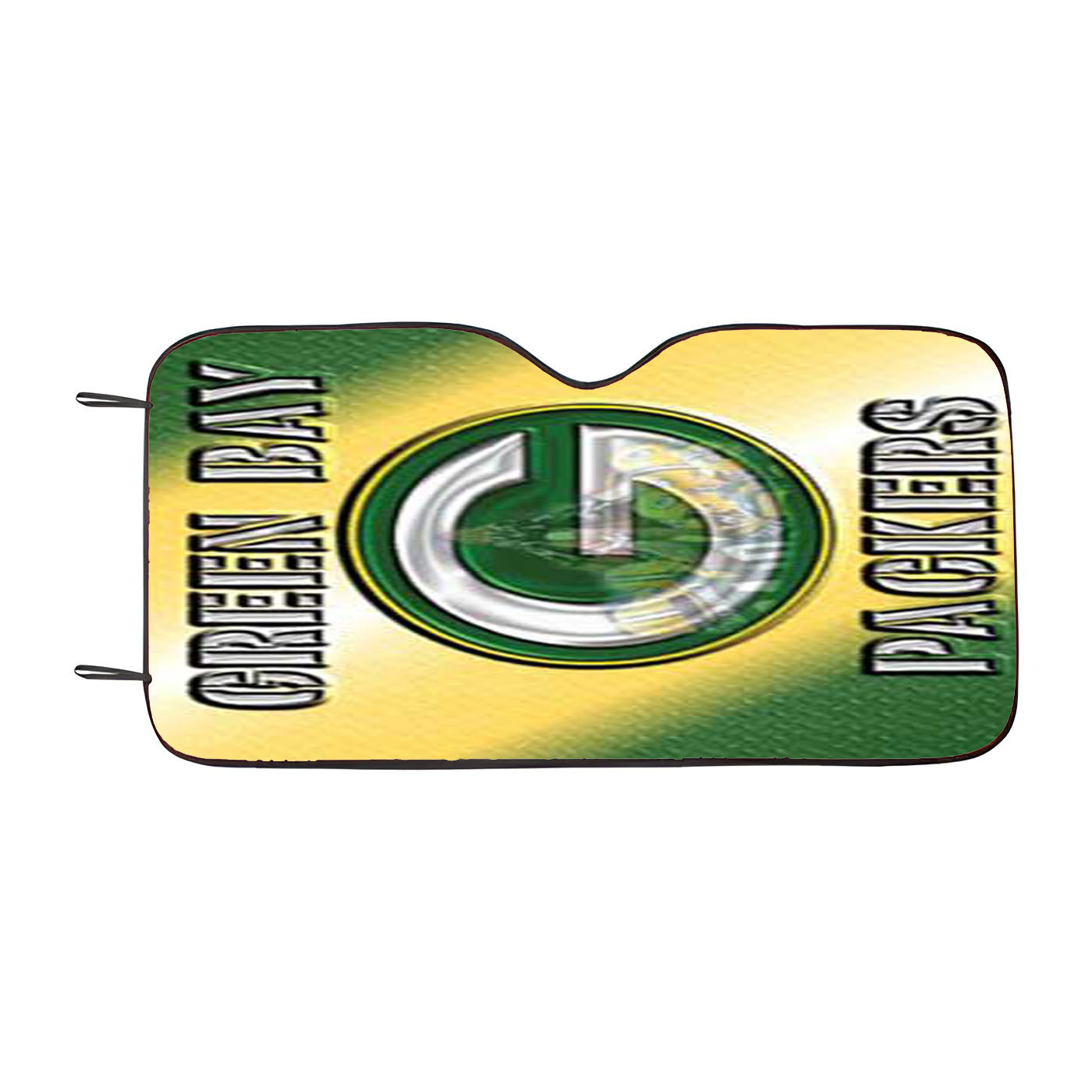 Green Bay Packers Raised Car Auto Sun Shade Windshield Cover