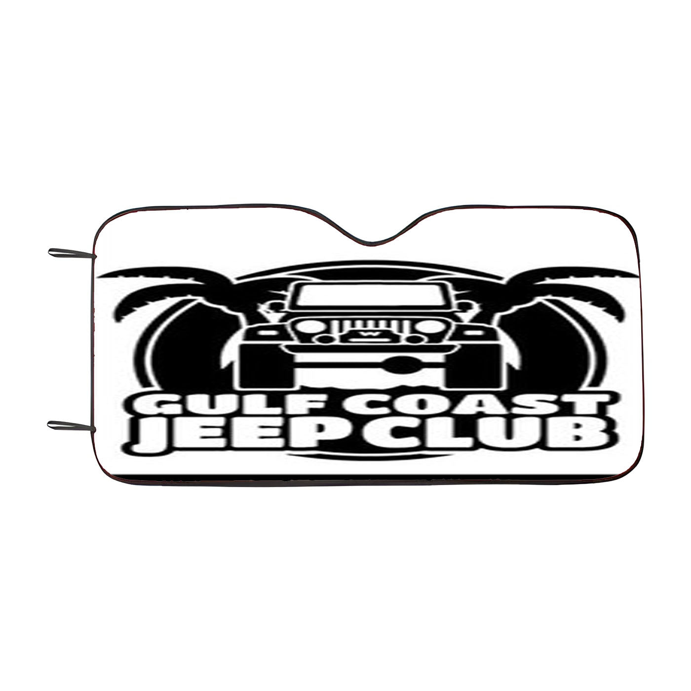 Gulf Coast Jeep Club Car Auto Sun Shade Windshield Cover