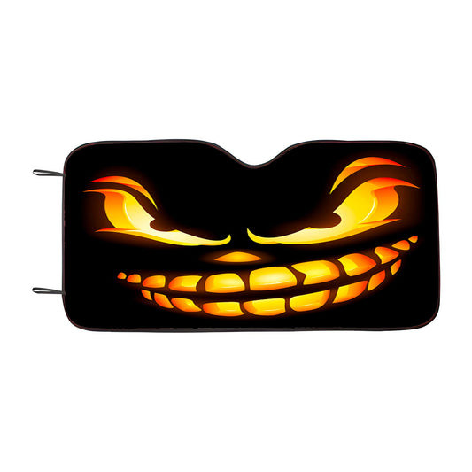 Halloween Snoopy Jack O'Lantern Car Auto Sun Shade Windshield Cover