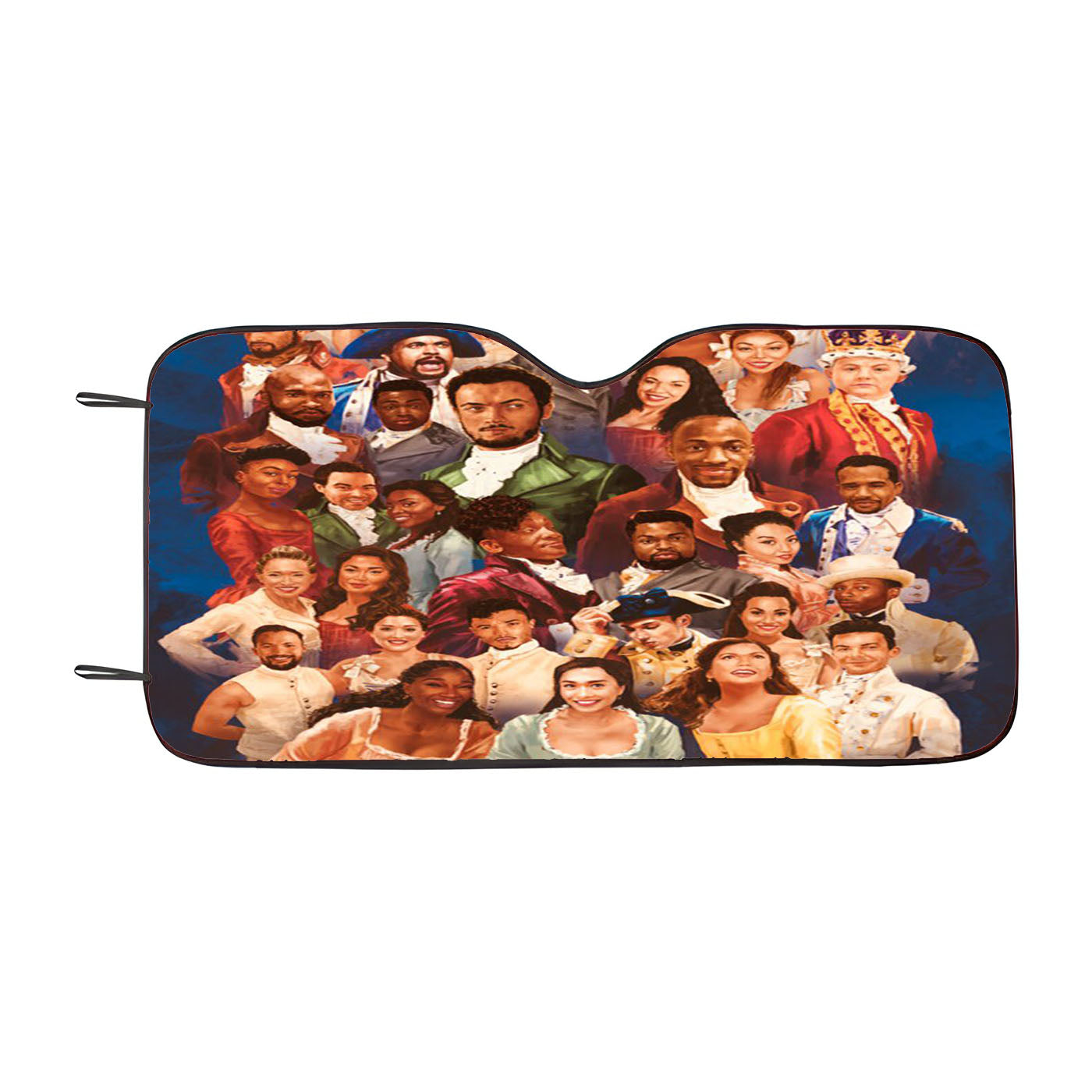 Hamilton American Musical Sketch Doodle Car Auto Sun Shade Windshield Cover