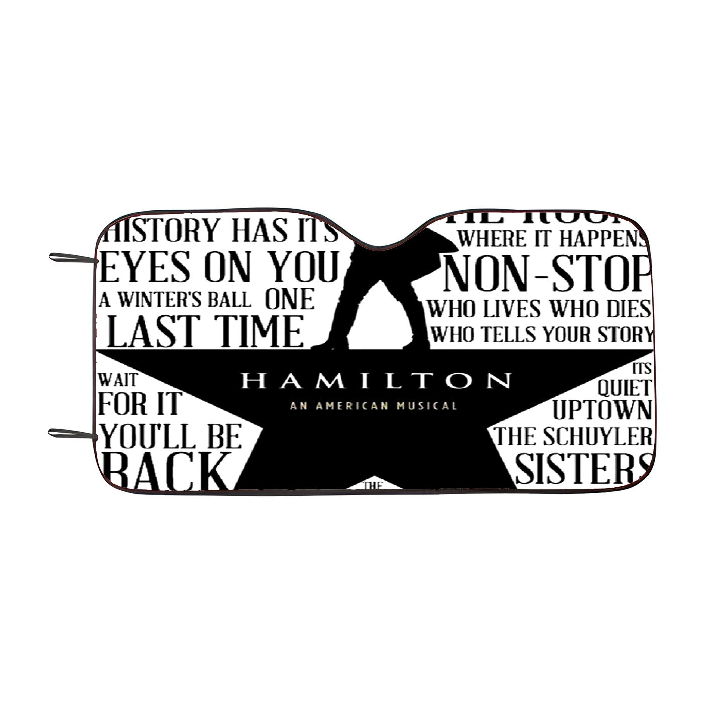Hamilton And Eliza Kiss Musical Car Auto Sun Shade Windshield Cover