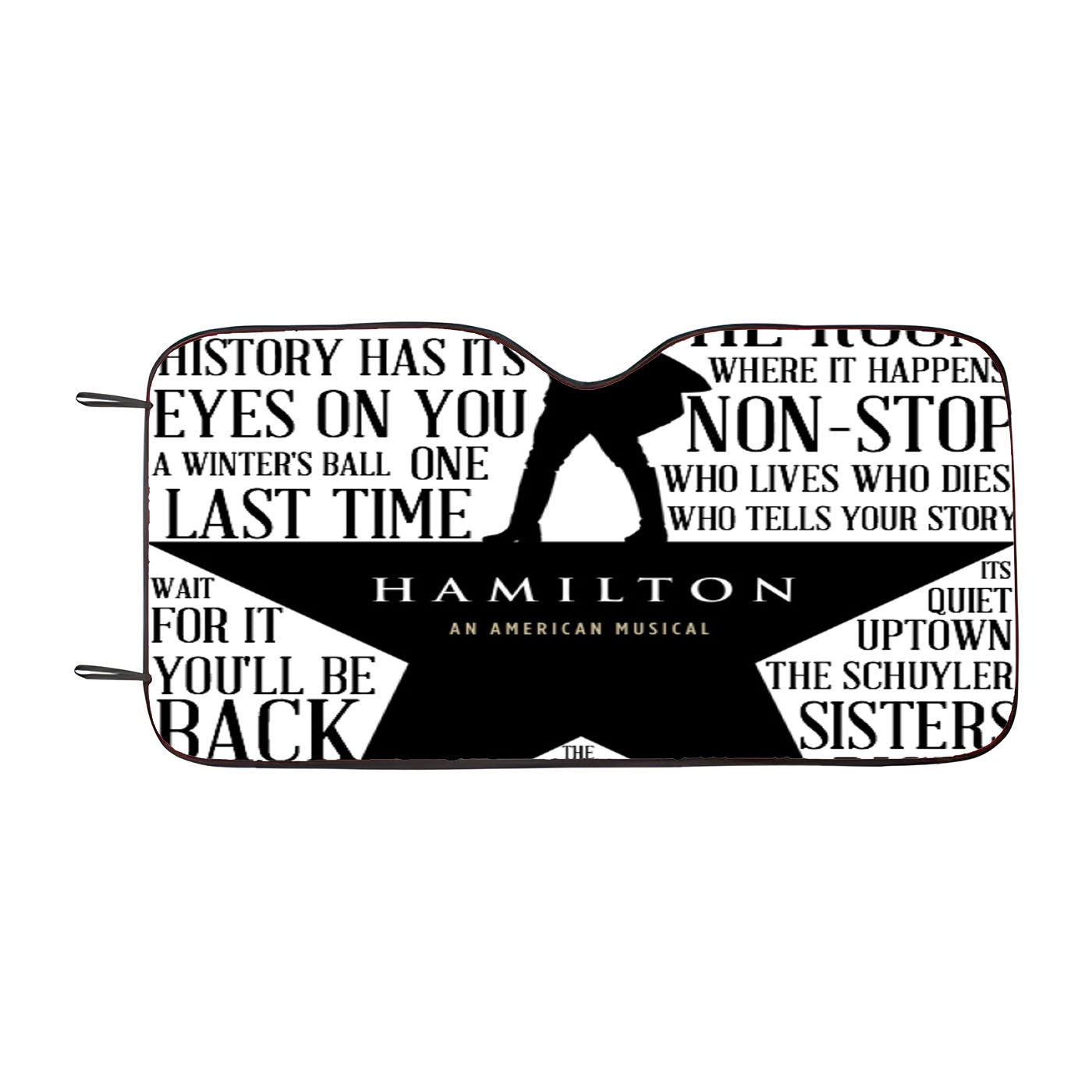 Hamilton Musical Lyrics Car Auto Sun Shade Windshield Cover