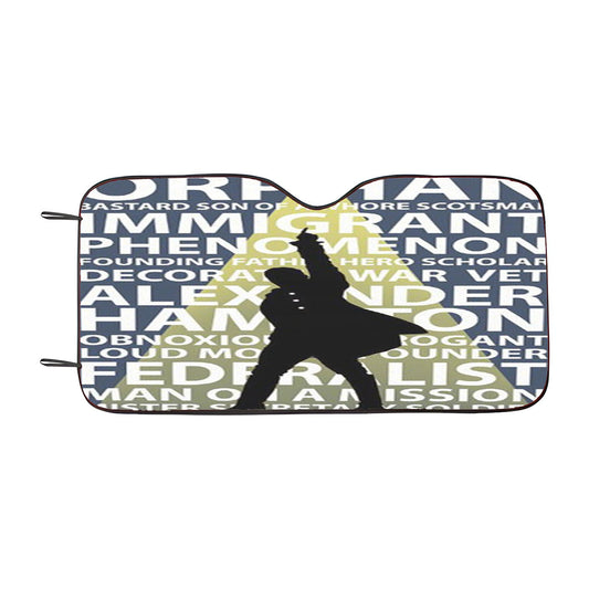 Hamilton Musical Vocal Selection Car Auto Sun Shade Windshield Cover