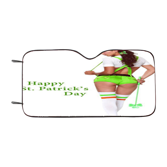 Happt St Patricks Day Girl Car Auto Sun Shade Windshield Cover
