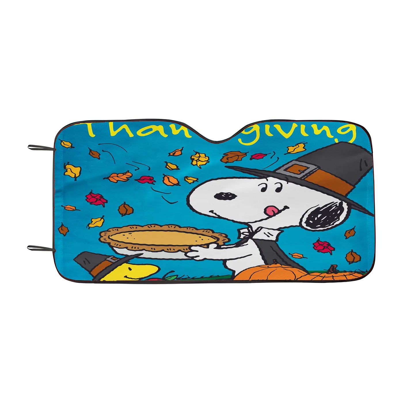 Happy Thanksgiving Snoopy Car Auto Sun Shade Windshield Cover