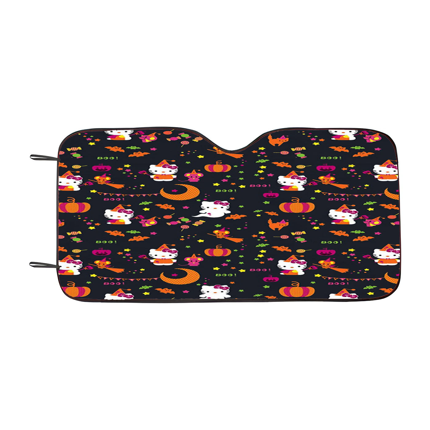 Hello Kitty Halloween Pattern Car Auto Sun Shade Windshield Cover