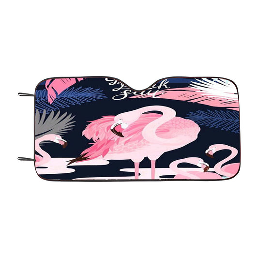 How Great Pink Suit Gatsby Flamingo Car Auto Sun Shade Windshield Cover