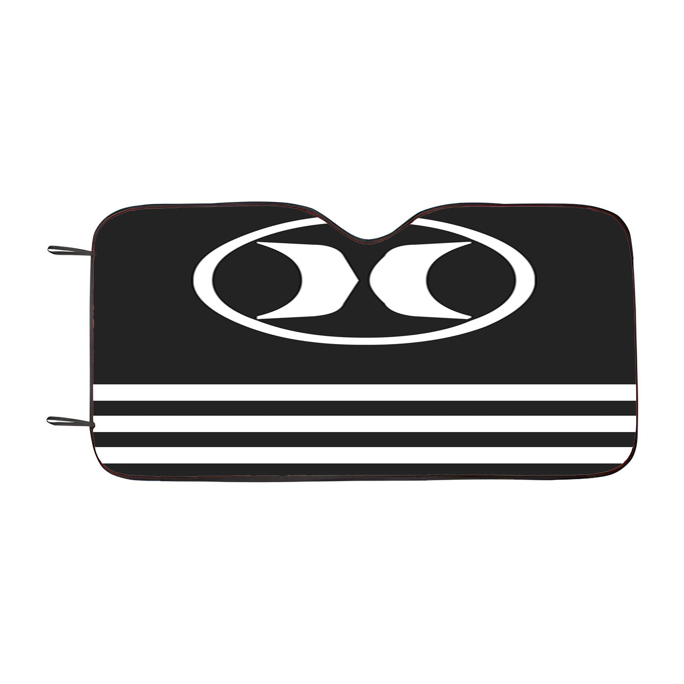 Hurley Black White Stripe Logo Car Auto Sun Shade Windshield Cover