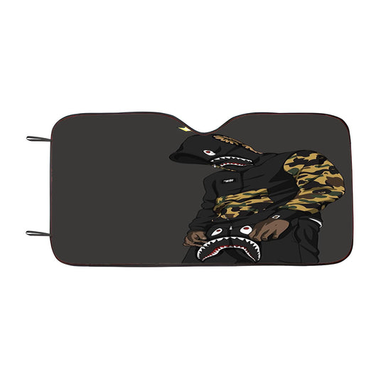 Hypebeast Bart Simpson Yellow Car Auto Sun Shade Windshield Cover