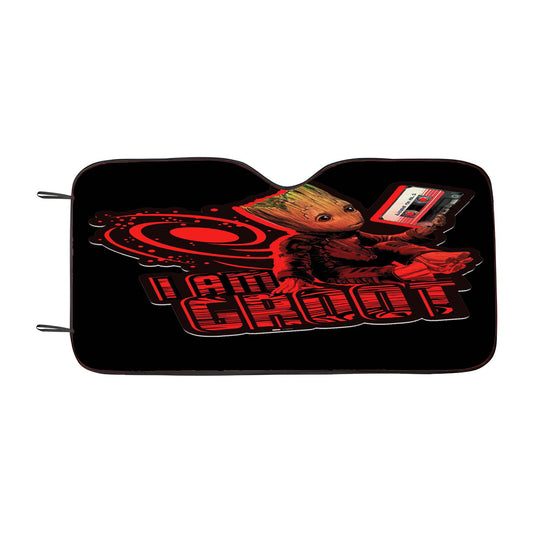 I Am Groot Art Car Auto Sun Shade Windshield Cover