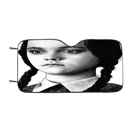 I Hate Everything Wednesday Addams Car Auto Sun Shade Windshield Cover