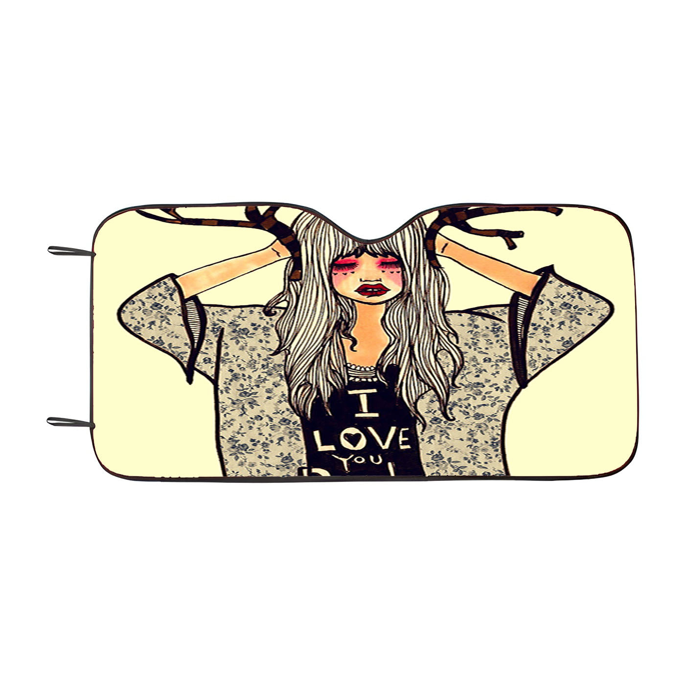 I Love You Deerly Car Auto Sun Shade Windshield Cover