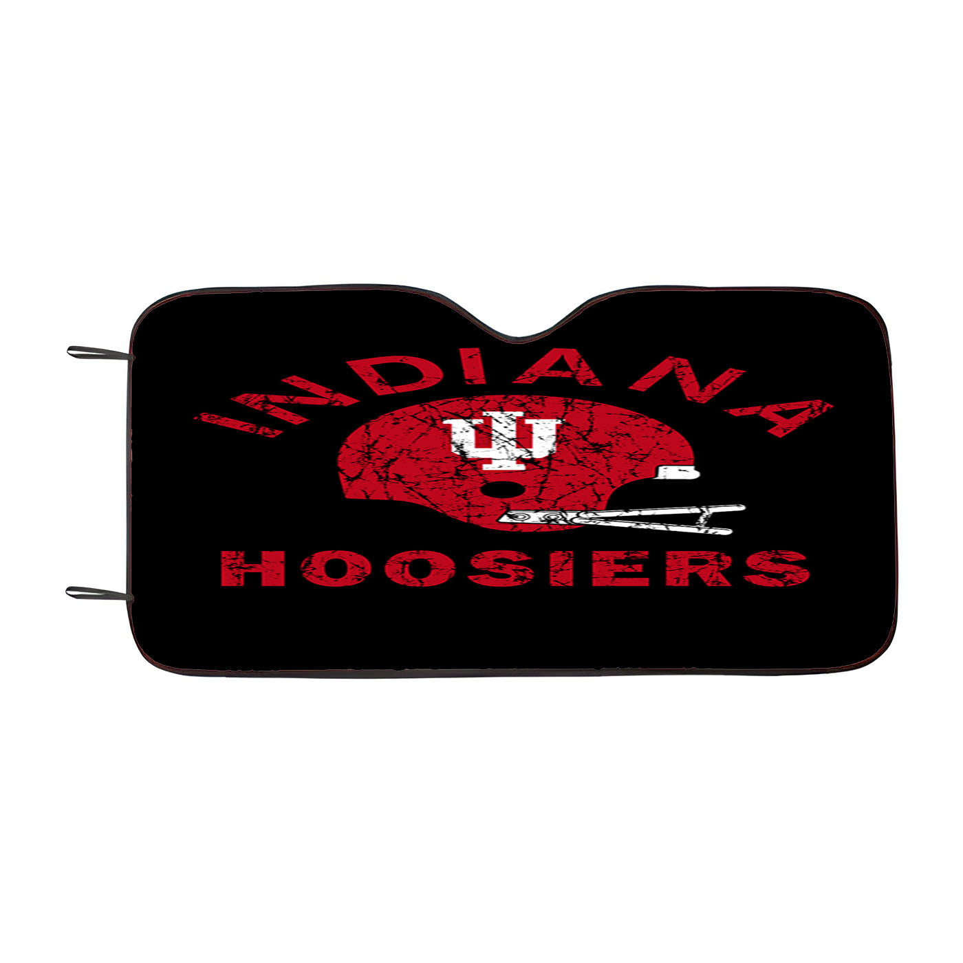 Indiana Hoosiers Logo On Wht Car Auto Sun Shade Windshield Cover
