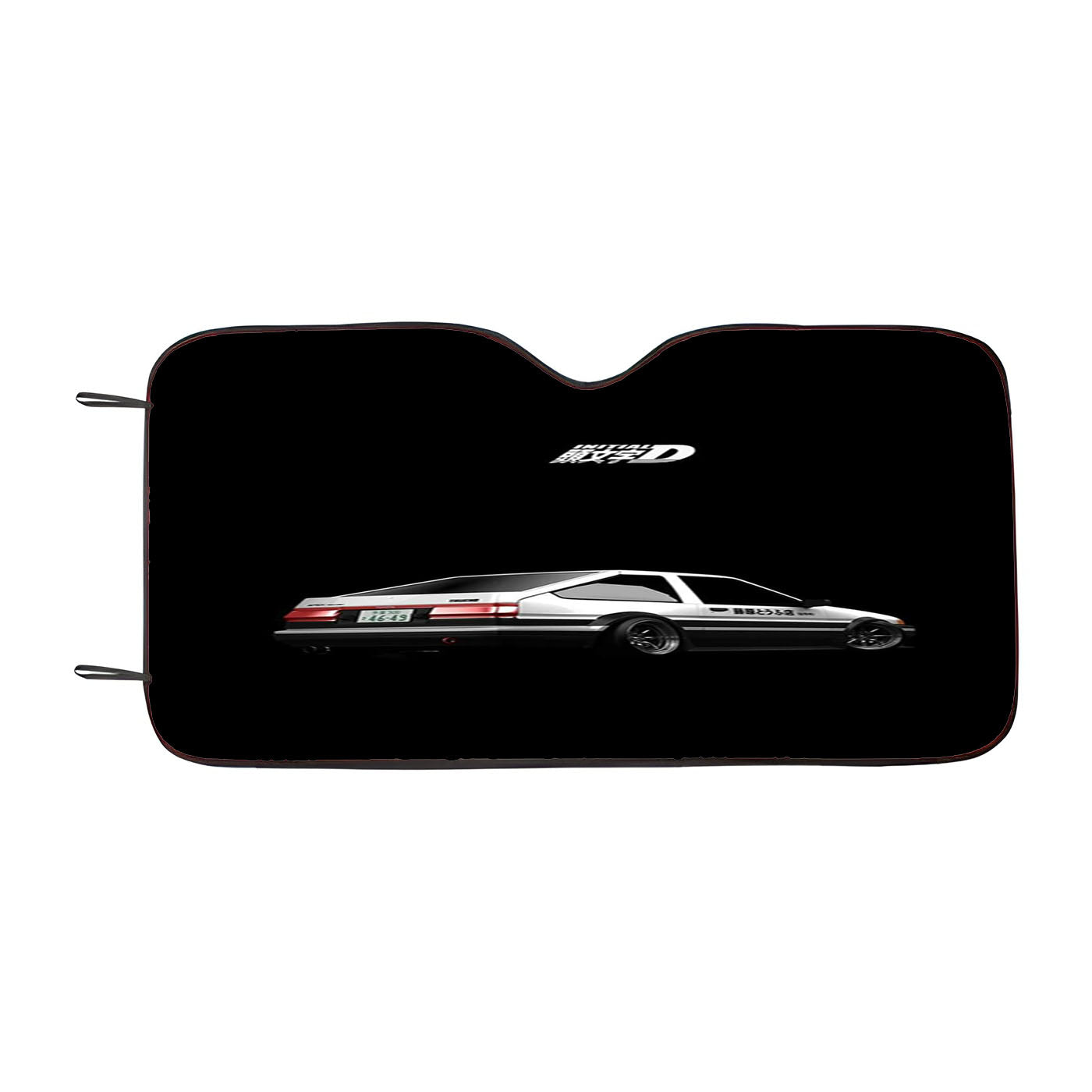Initial D Black Wallpaper Car Auto Sun Shade Windshield Cover