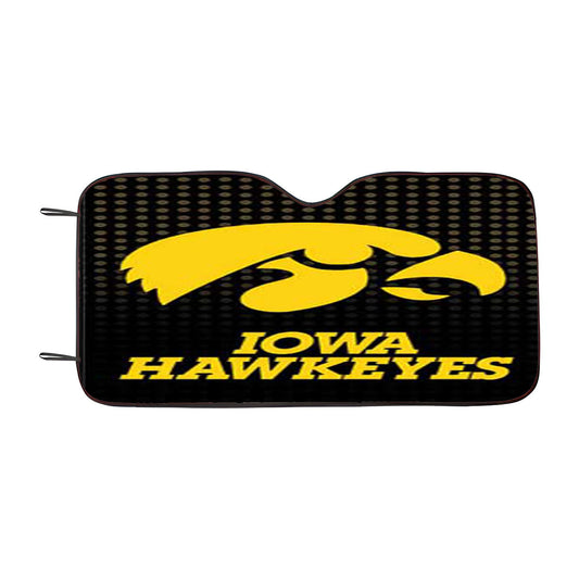 Iowa Hawkeyes Logo Dots Car Auto Sun Shade Windshield Cover