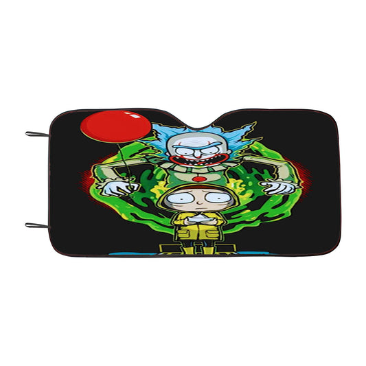 It Clown Pennywise Balloon Car Auto Sun Shade Windshield Cover