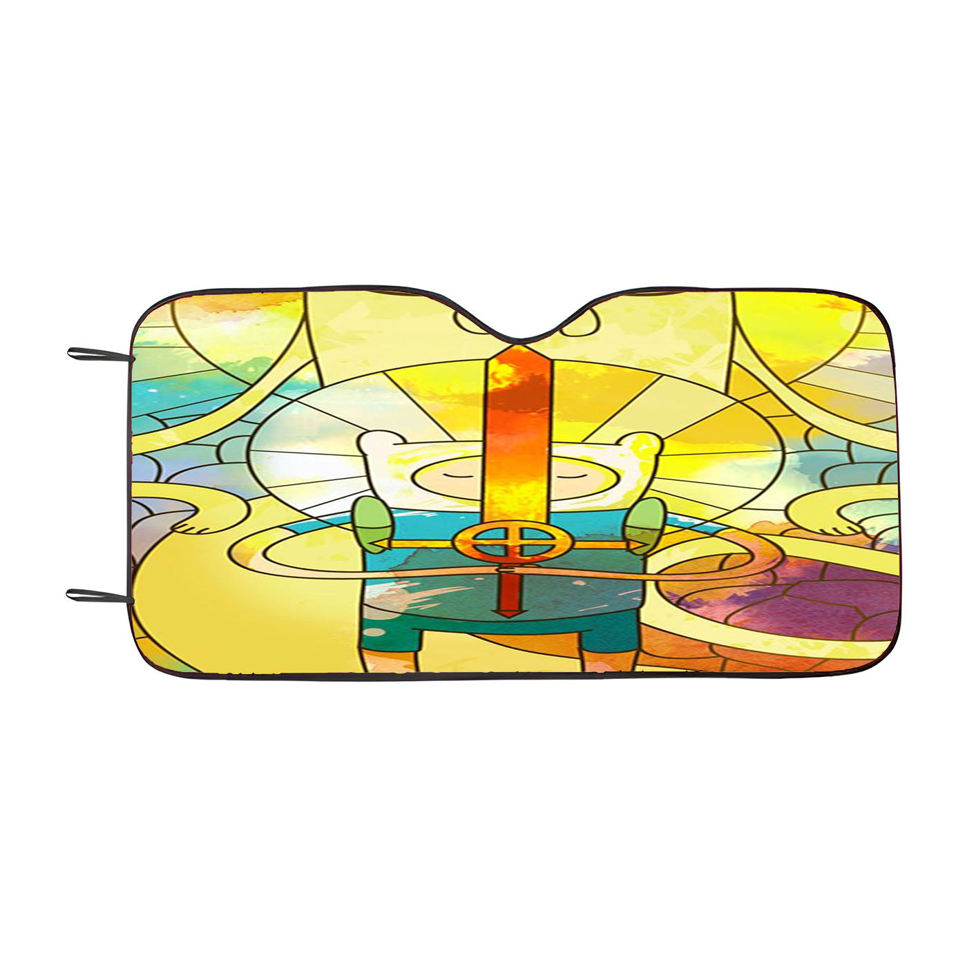 Jake And Finn Adventure Time Car Auto Sun Shade Windshield Cover