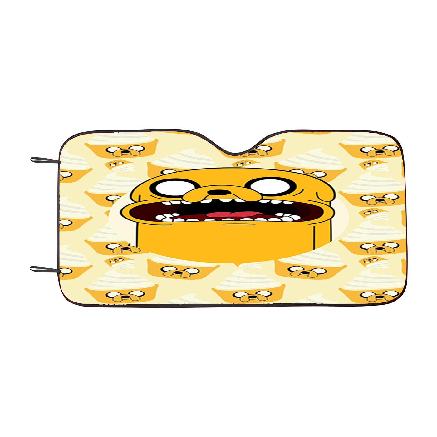 Jake Cake Pattern Car Auto Sun Shade Windshield Cover