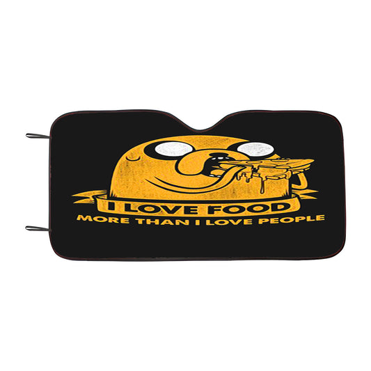 Jake Food Adventure Car Auto Sun Shade Windshield Cover