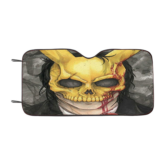 Jeff The Killer Pikachu Car Auto Sun Shade Windshield Cover