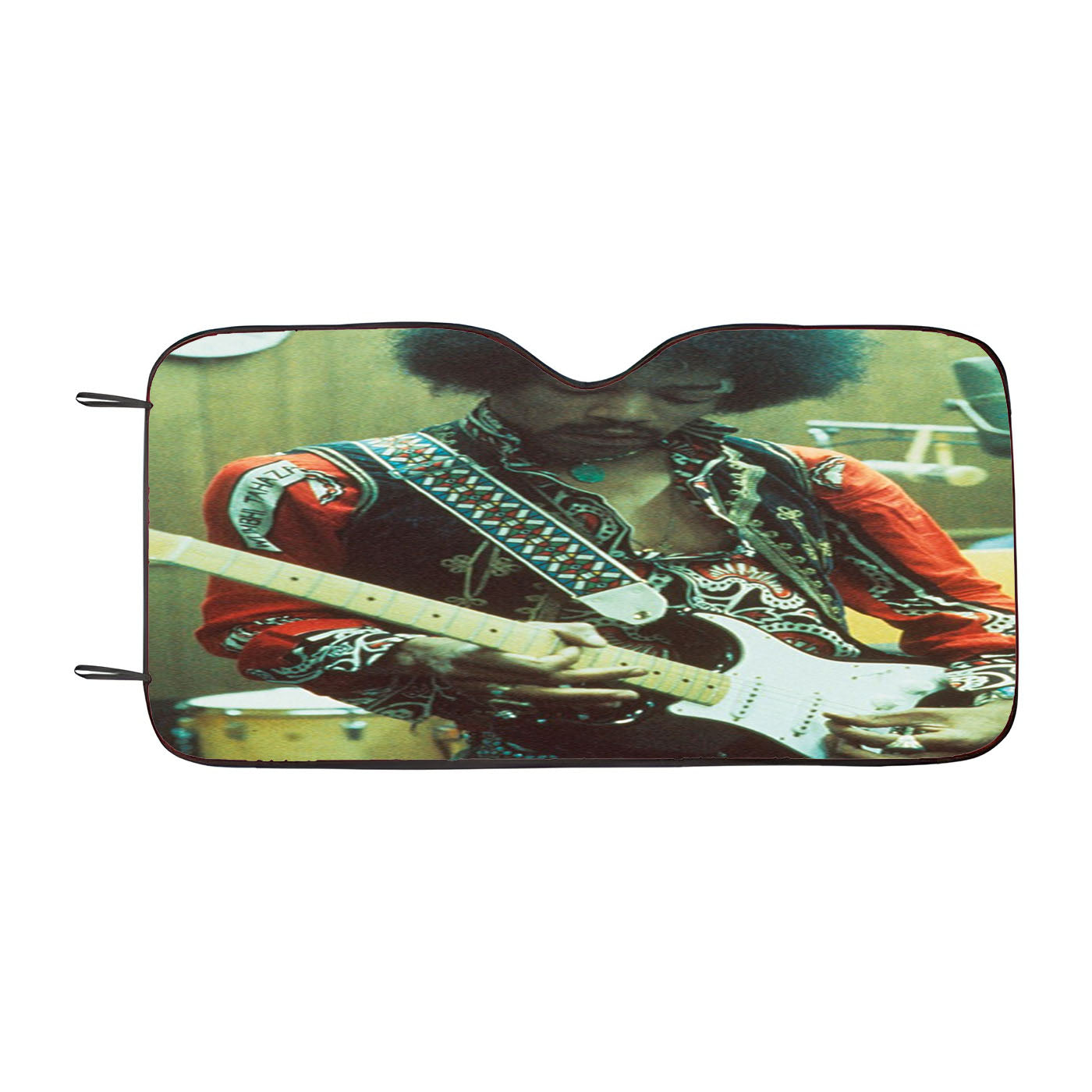 Jimi Hendrix Rock Guitarist Lyrics Car Auto Sun Shade Windshield Cover