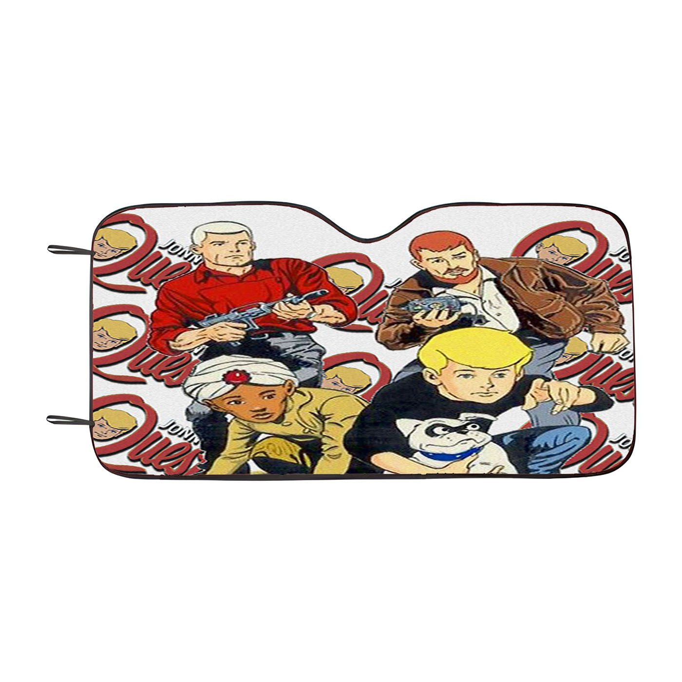 Jonny Quest Vintage Comic Noise Car Auto Sun Shade Windshield Cover