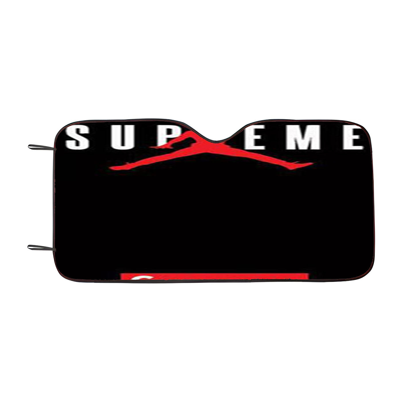 Jordan Supreme Red Car Auto Sun Shade Windshield Cover