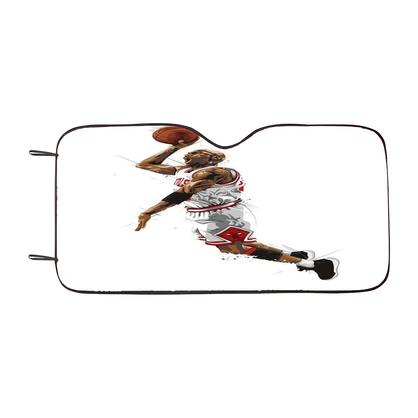 Jumpman Jordan On White Background Car Auto Sun Shade Windshield Cover