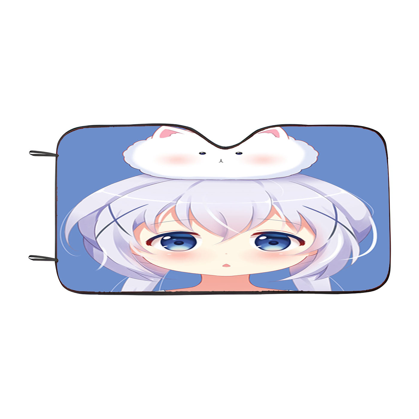 Kafuu Chino Anime Girl Car Auto Sun Shade Windshield Cover