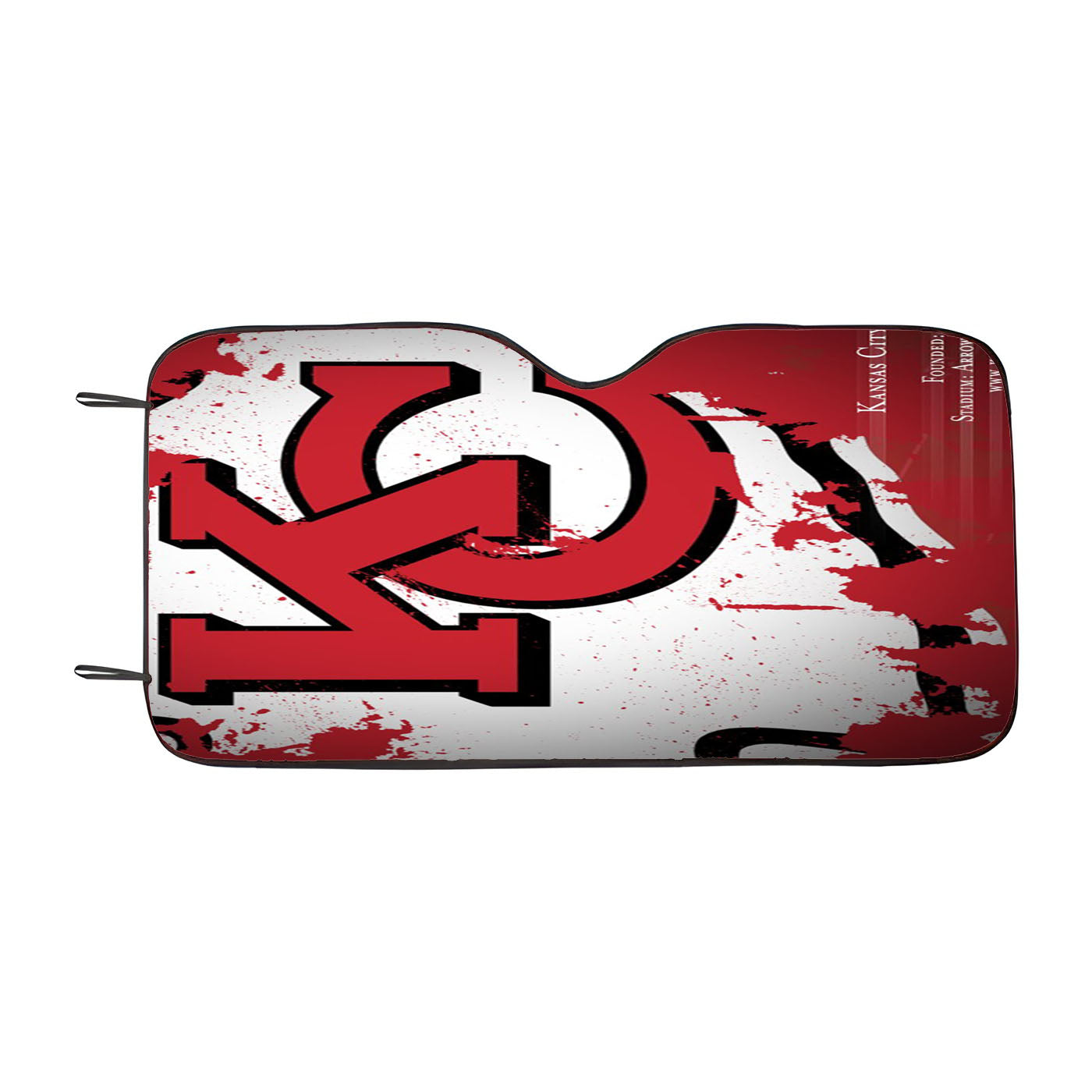 Kansas City Chiefs Christmas Sweater Car Auto Sun Shade Windshield Cover