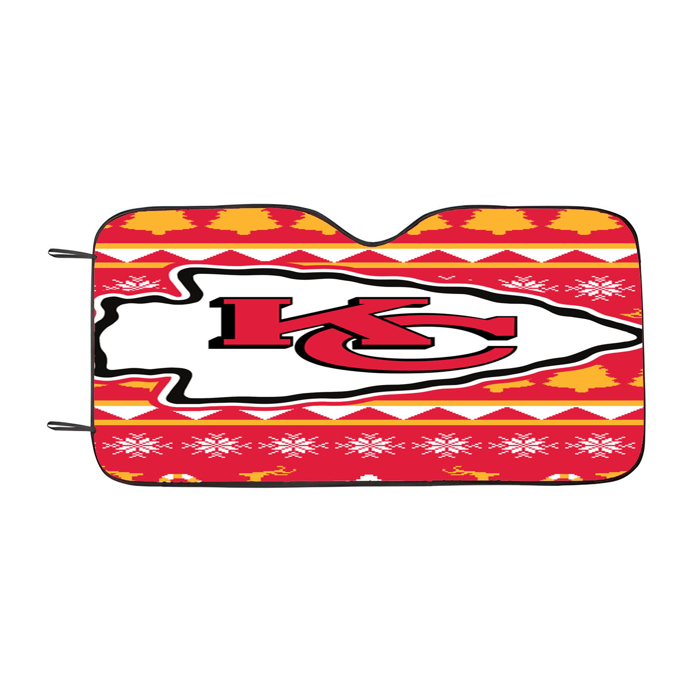 Kansas City Chiefs Logo Car Auto Sun Shade Windshield Cover