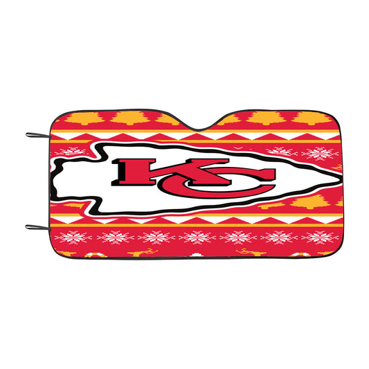 Kansas City Chiefs Logo Car Auto Sun Shade Windshield Cover